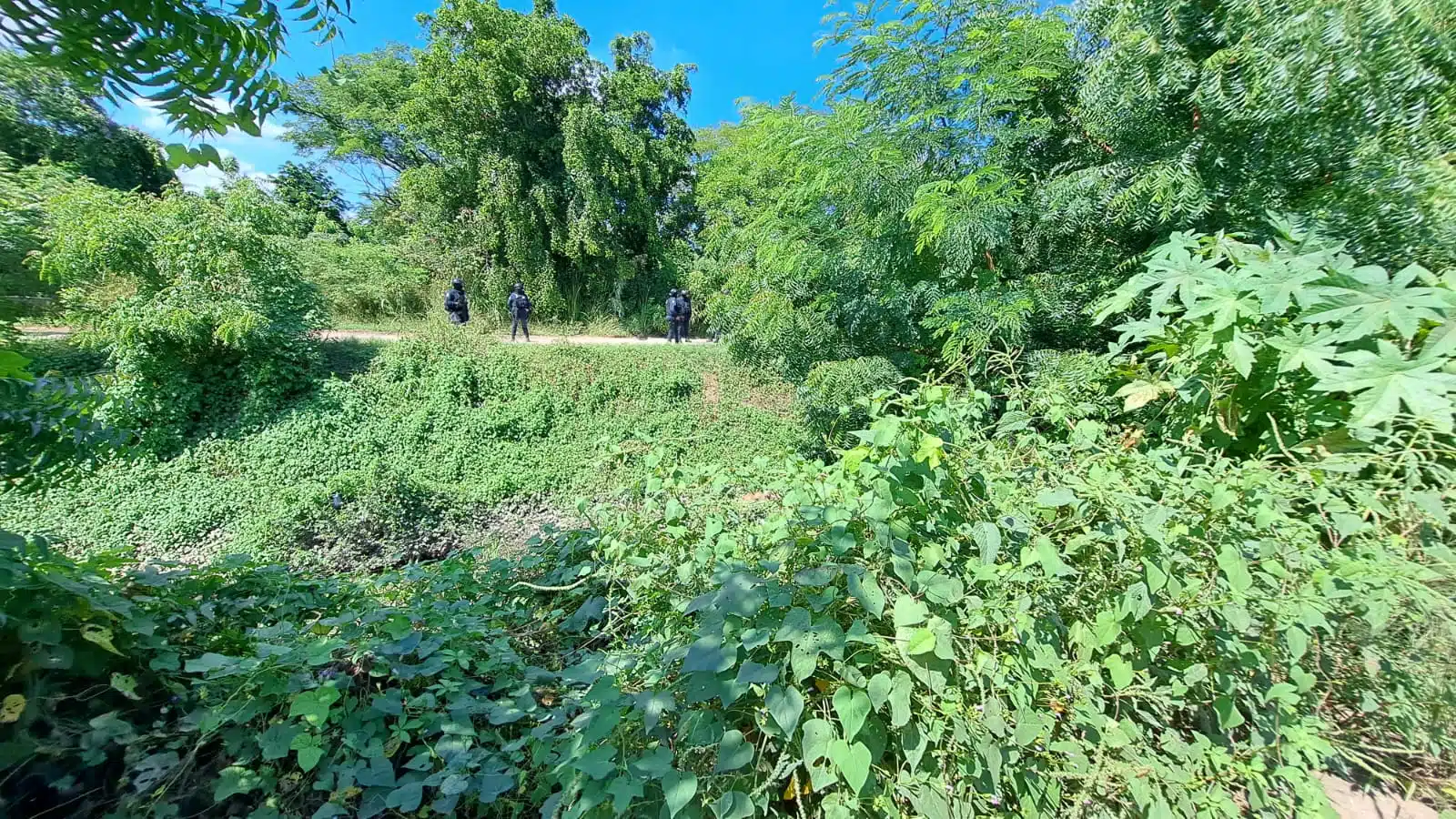 Lugar donde fue encontrado un hombre sin vida en Culiacán