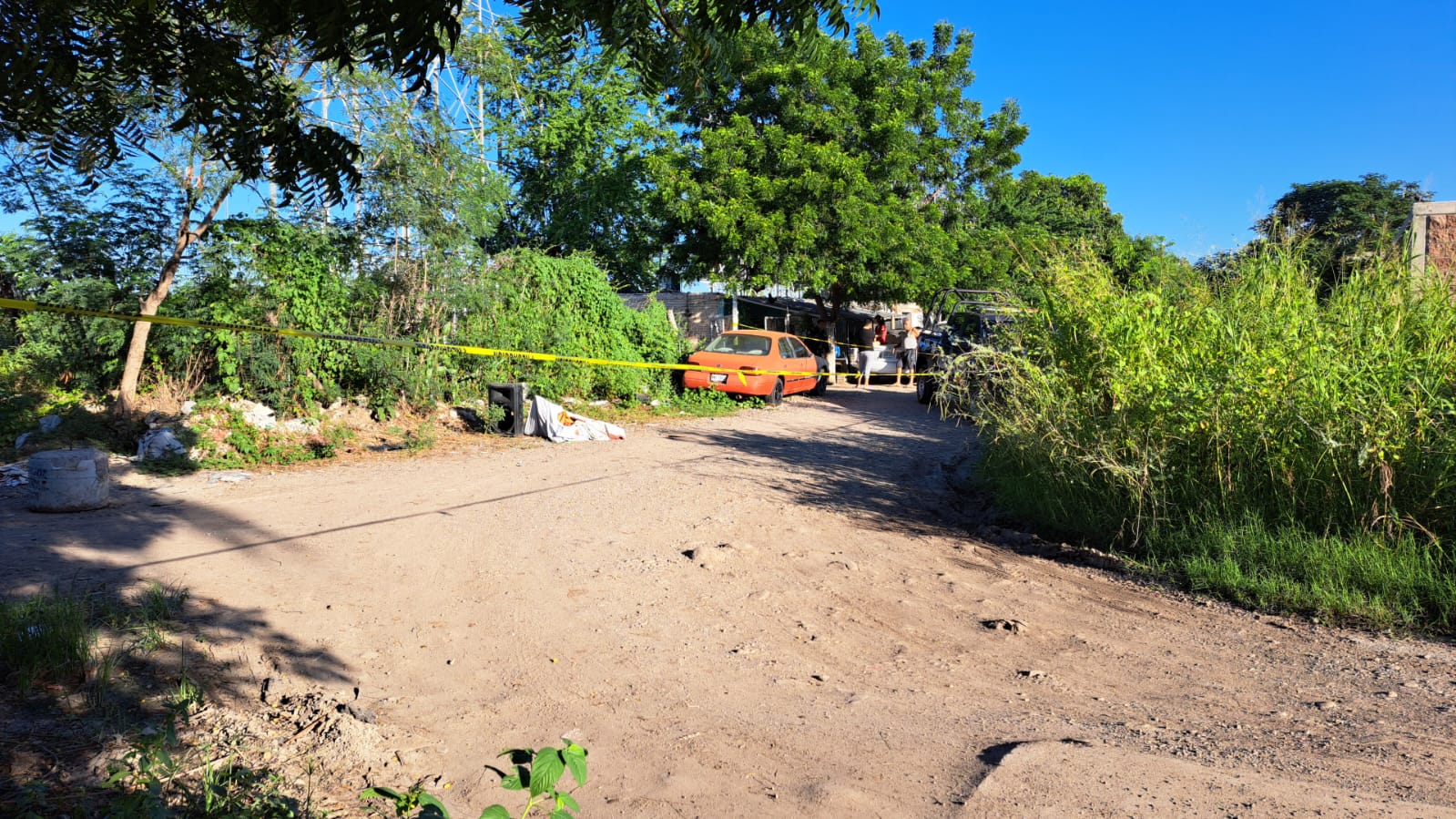 Lugar donde un hombre fue encontrado sin vida en Culiacán