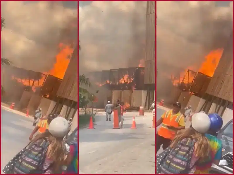incendio consume infraestructura del museo Parque Jaguar en Tulum