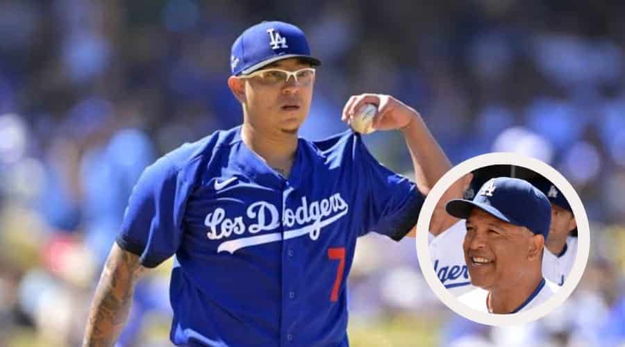 Beisbolista lanzador mexicano Julio César Urías