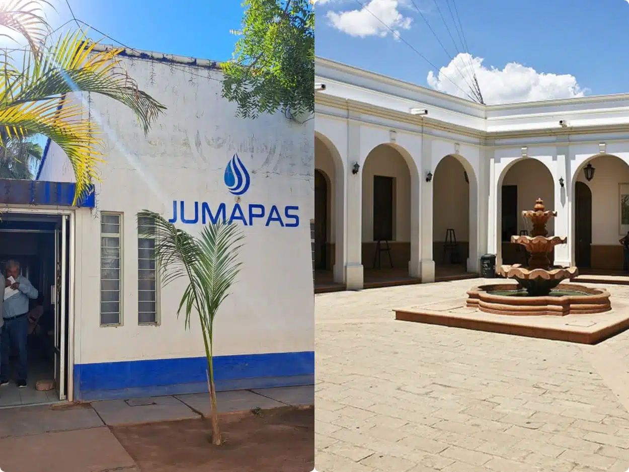 Instalaciones de Jumapas y Palacio de Sinaloa.