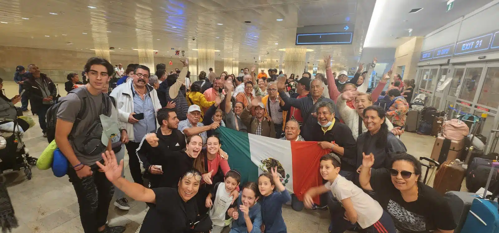 Mexicanos rescatados en Israel