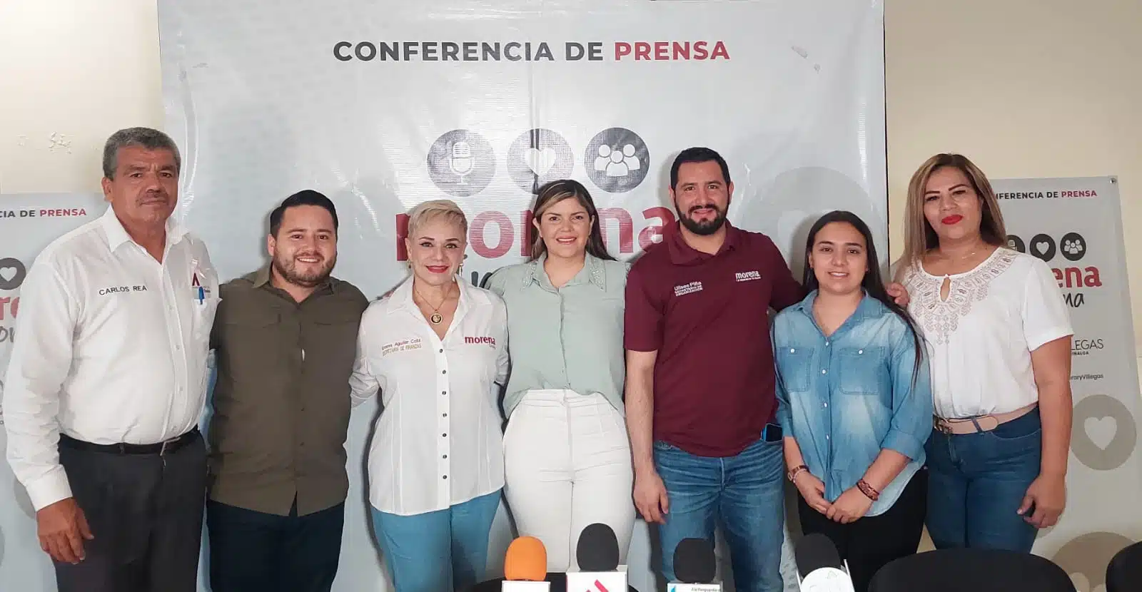 Conferencia de prensa del Movimiento Regeneración Nacional (Morena) en Sinaloa