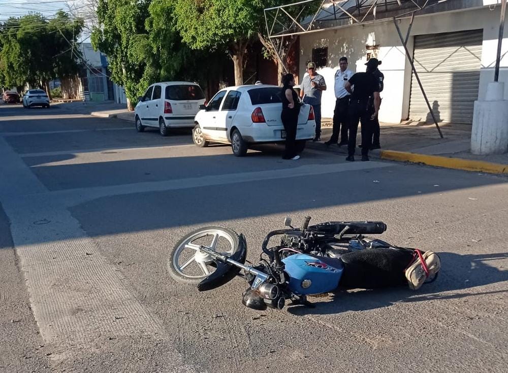 El lesionado viajaba en una motocicleta Honda.