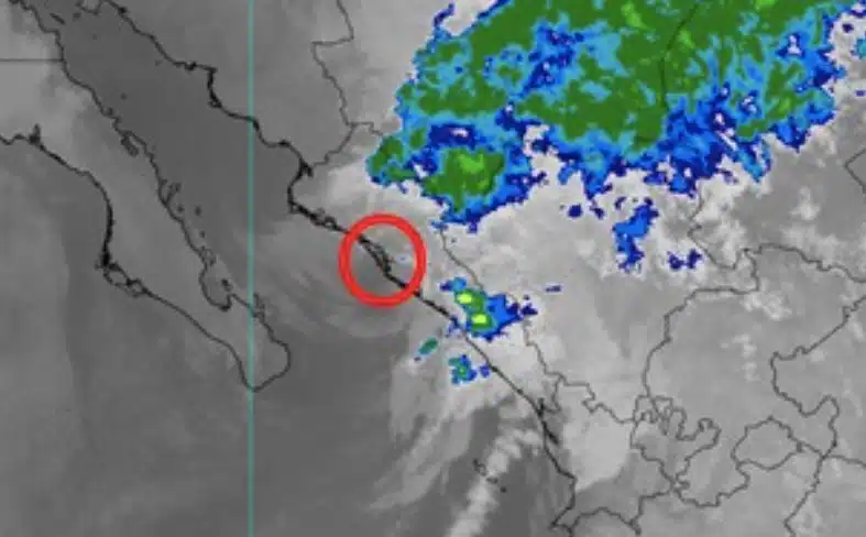 Este es el punto en donde la depresión tropical Norma concretó su segundo choque: Altata, Navolato.