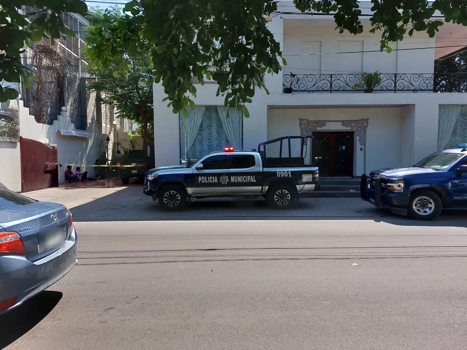 Camioneta de la policía municipal de Culiacán