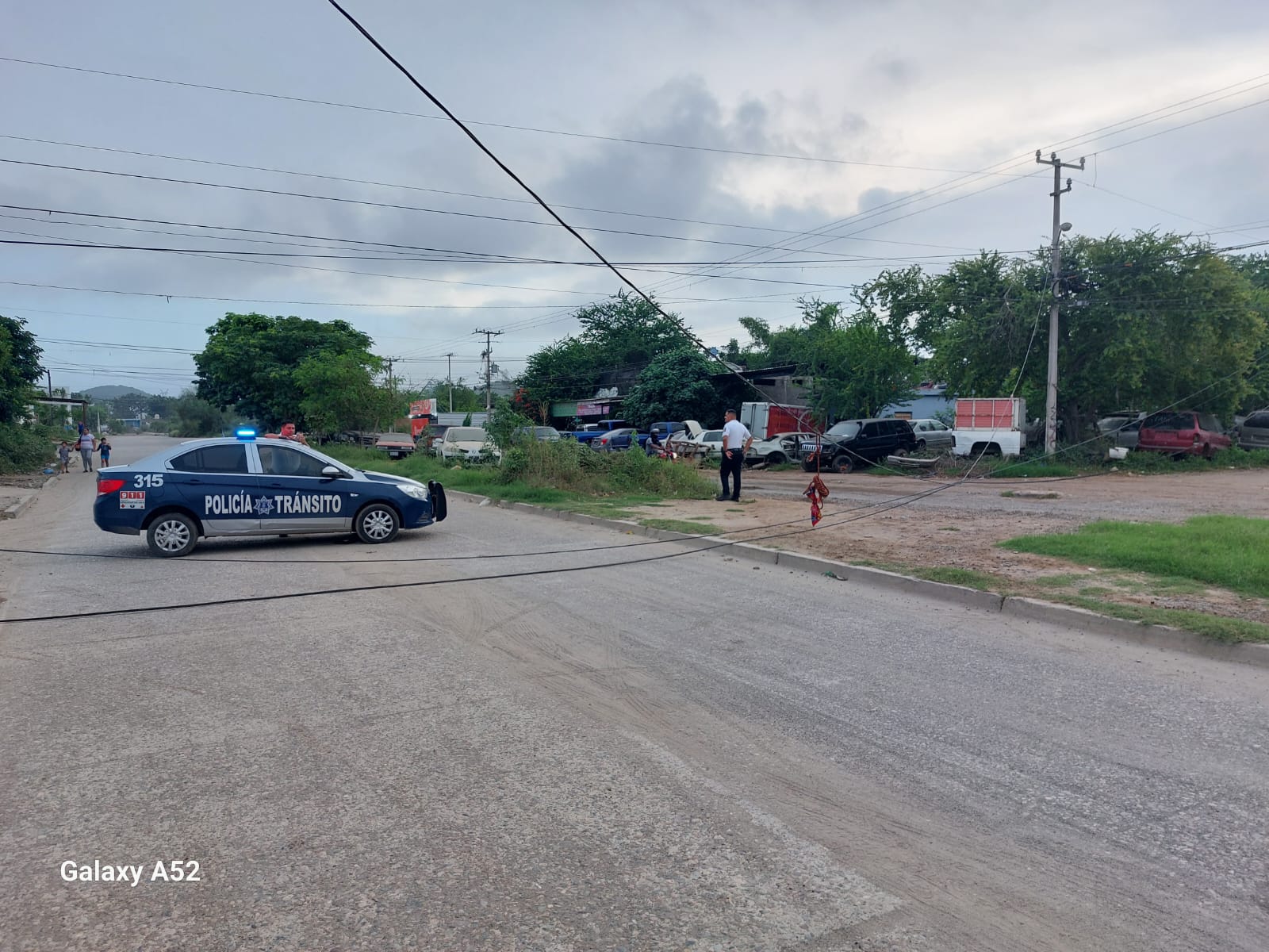 Carro de la policía de Tránsito en Mazatlán