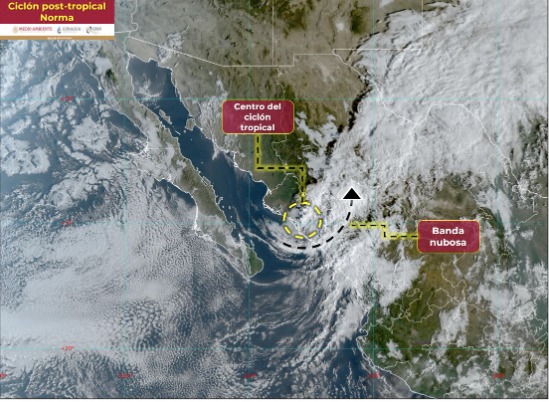 Portada nota ciclónpost tropical Norma