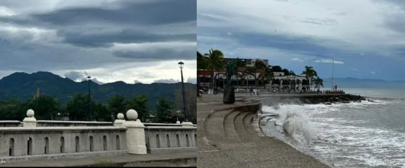 Cielo nublado en Puerto Vallarta, Jalisco
