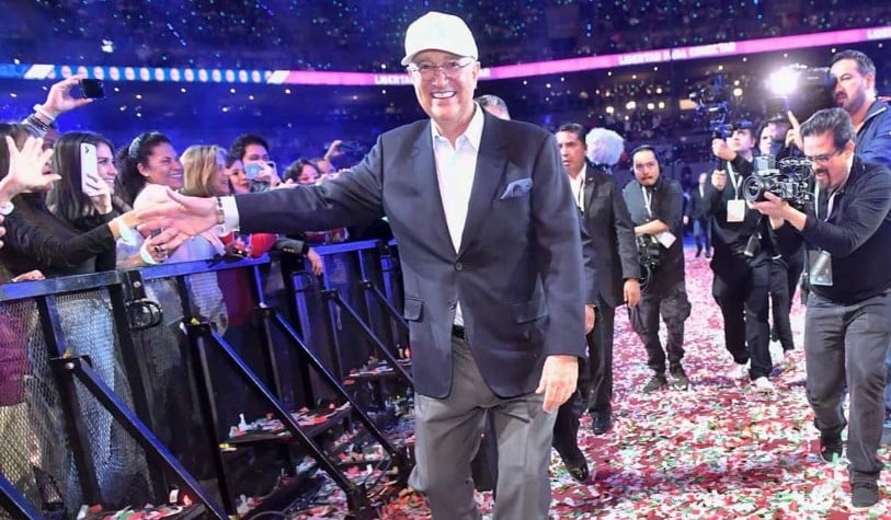 Ricardo Salinas Pliego y su cumpleaños en la Arena de CDMX