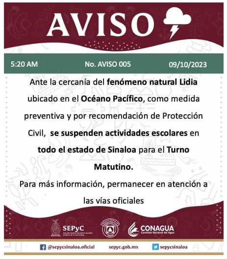 Suspensión clases Sepyc
