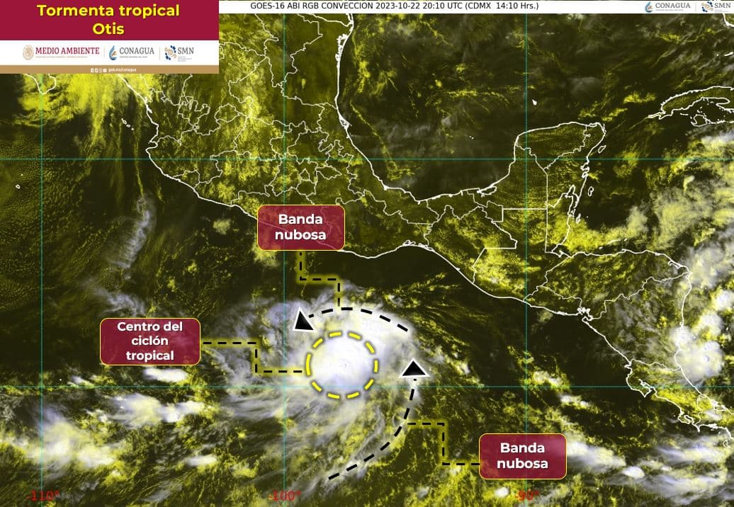 Se forma la Tormenta tropical Otis