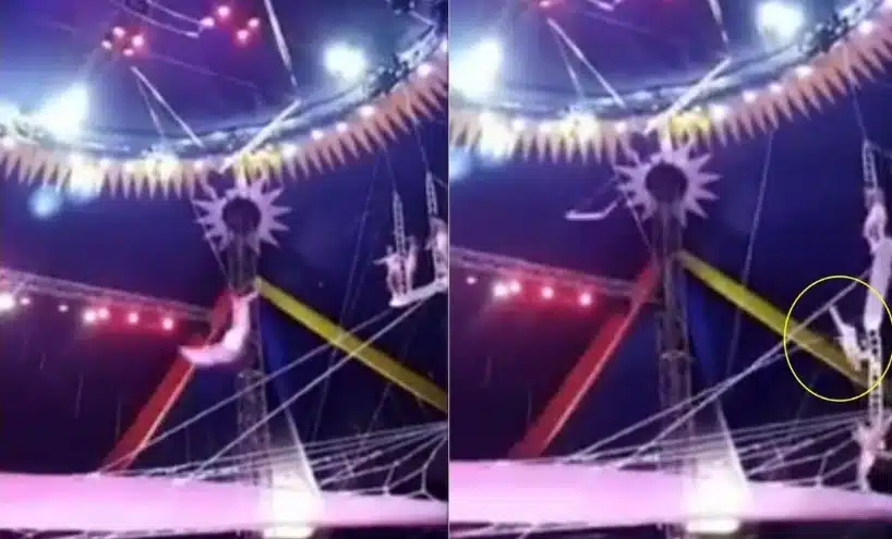 Trapecista chileno sufre accidente en circo de China