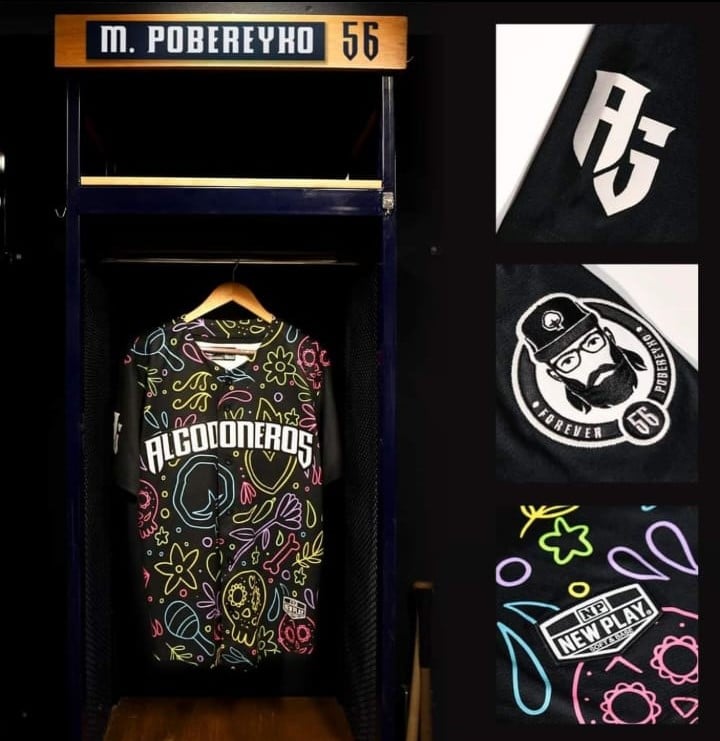 Uniforme de los Algodoneros con el que rendirán homenaje a Matt Pobereyko