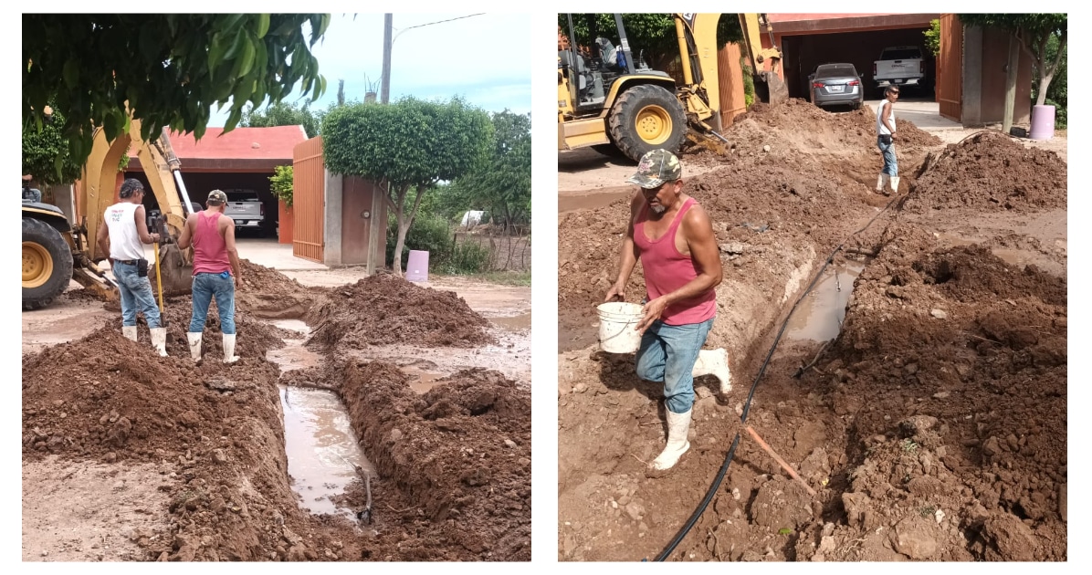 Jumapaang realizando trabajos en drenaje
