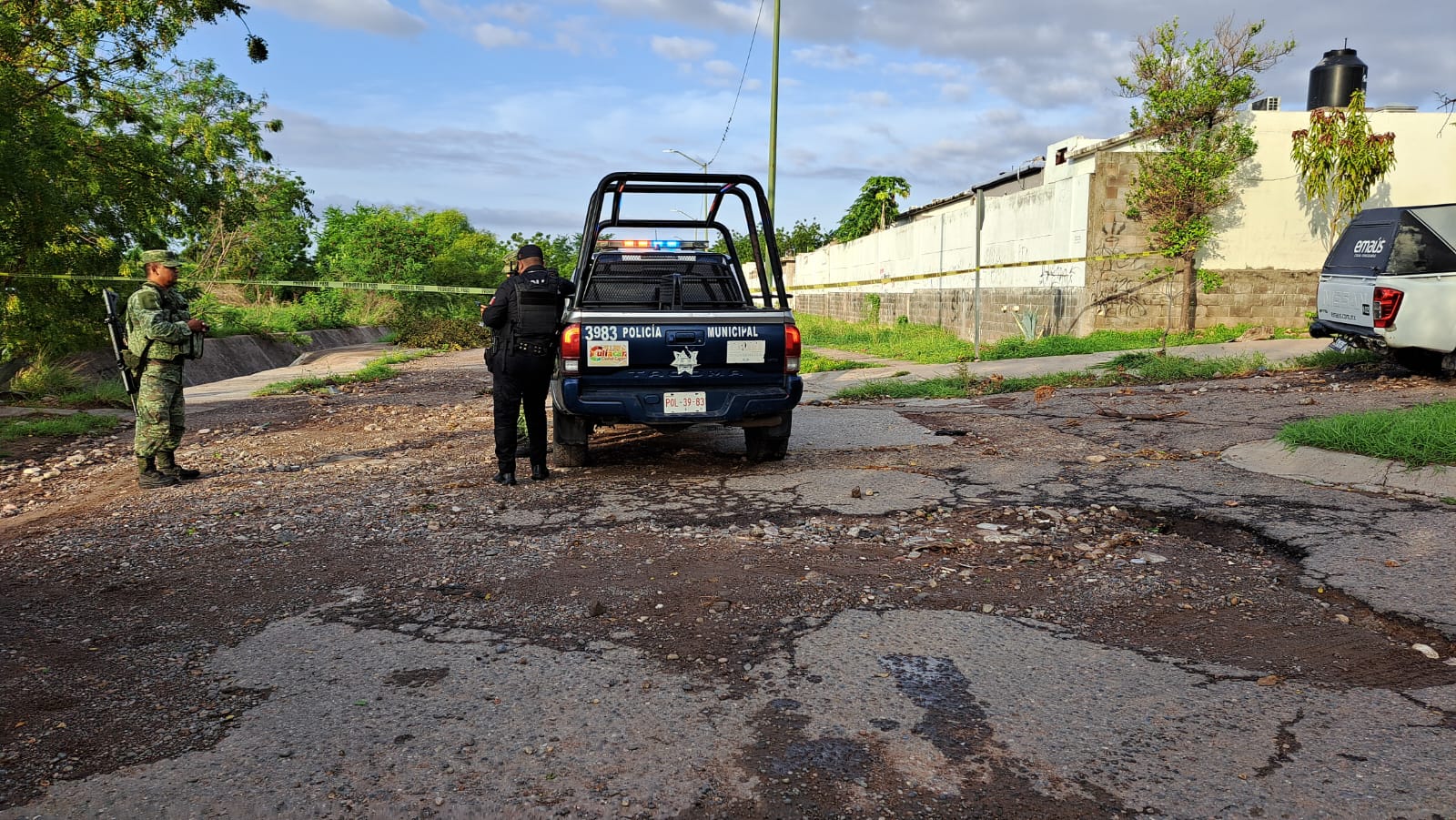 Omar Geovanny, es uno de los dos hombres emplayados y asesinados en Colinas del Bosque, Culiacán