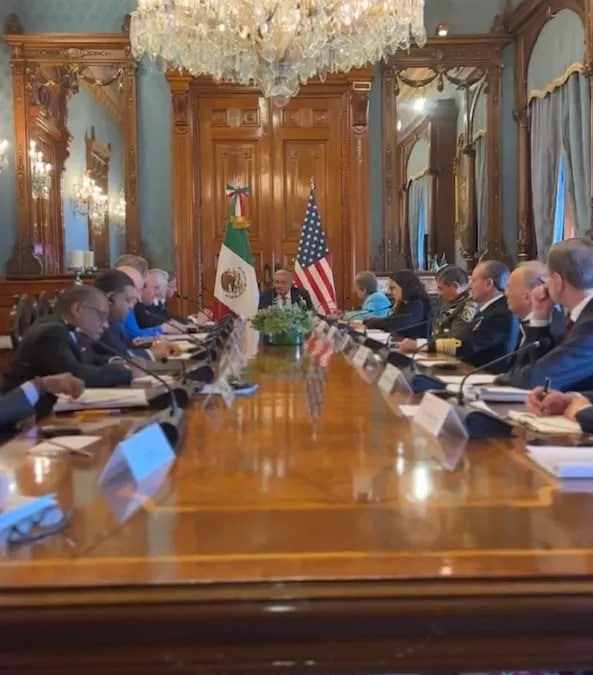 Reunión de seguridad en Palacio de Gobierno