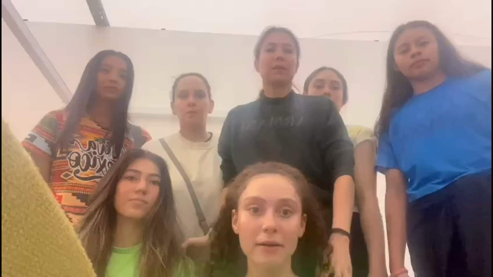 Grupo de gimnastas en Israel