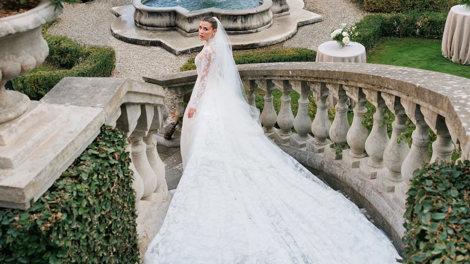 Michelle Salas el día de su boda
