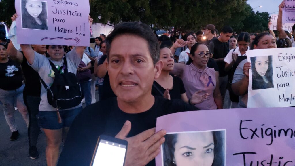 Salen a la calle para exigir justicia para Maylene, mujer asesinada en su casa en Mazatlán