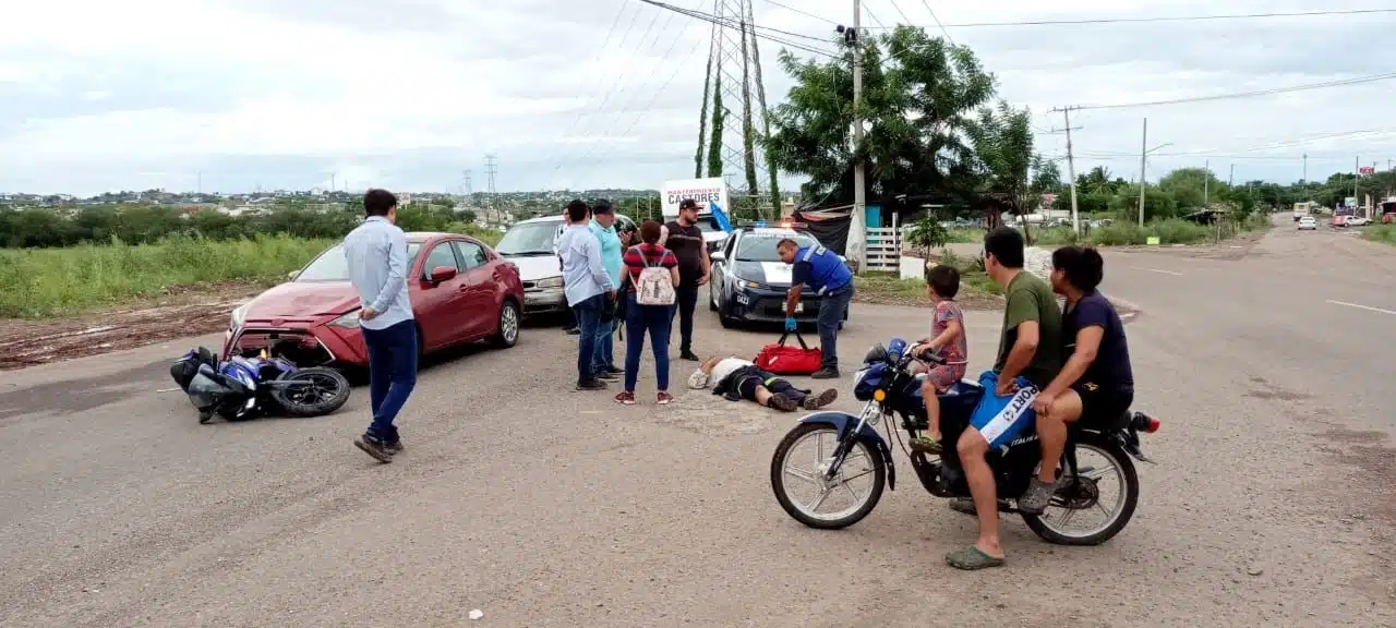 El  afectado quedó tirado sobre cinta asfáltica 