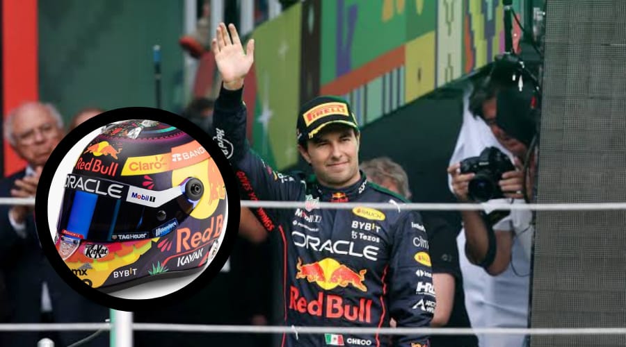 Sergio Pérez saluda tras terminar una carrera de la F1