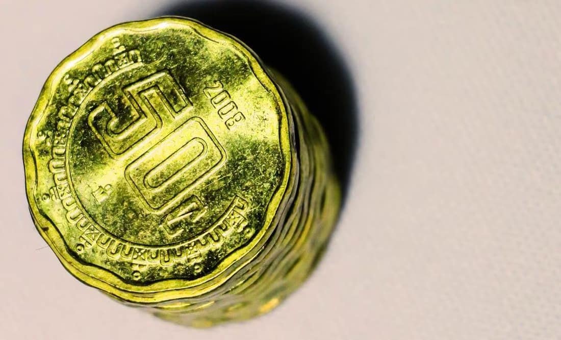 Monedas de cincuenta centavos
