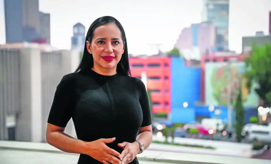 La alcaldesa Sandra Cuevas
