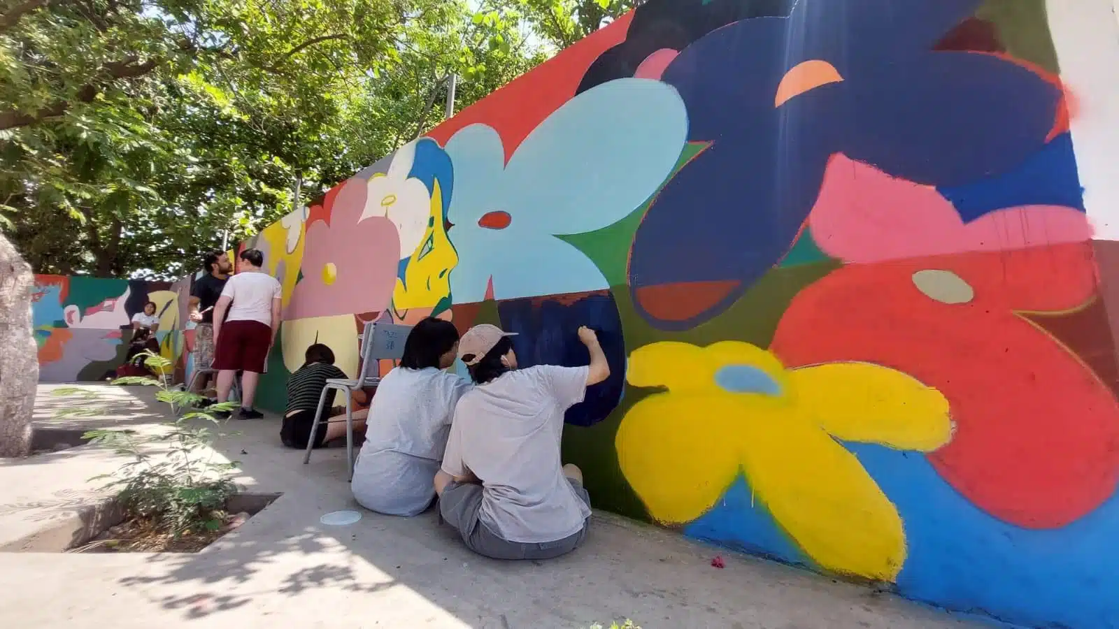 Mural en la escuela secundaria SNTE 53