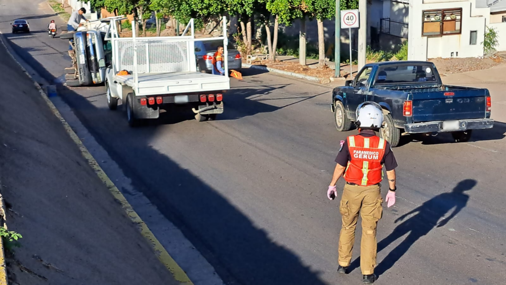 Volcadura de camioneta