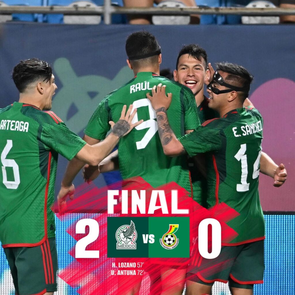Marcador final del partido México-Ghana