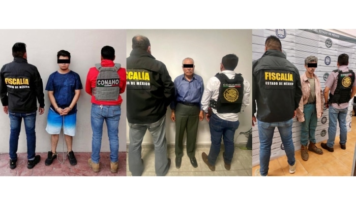Policías con detenidos de abuso sexual