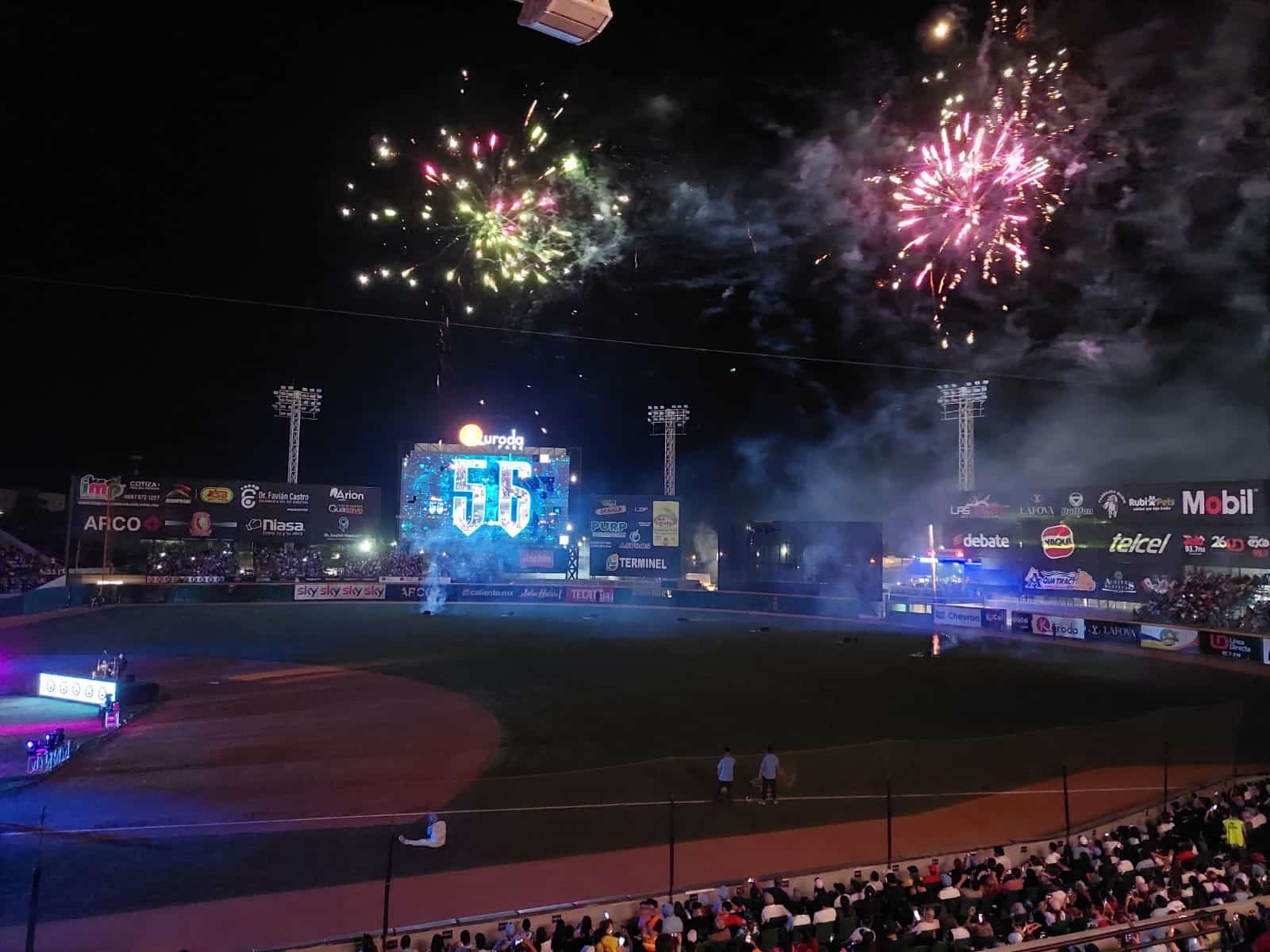 Fiesta inaugural de la LMP por parte de Algodoneros de Guasave en el Kuroda Park