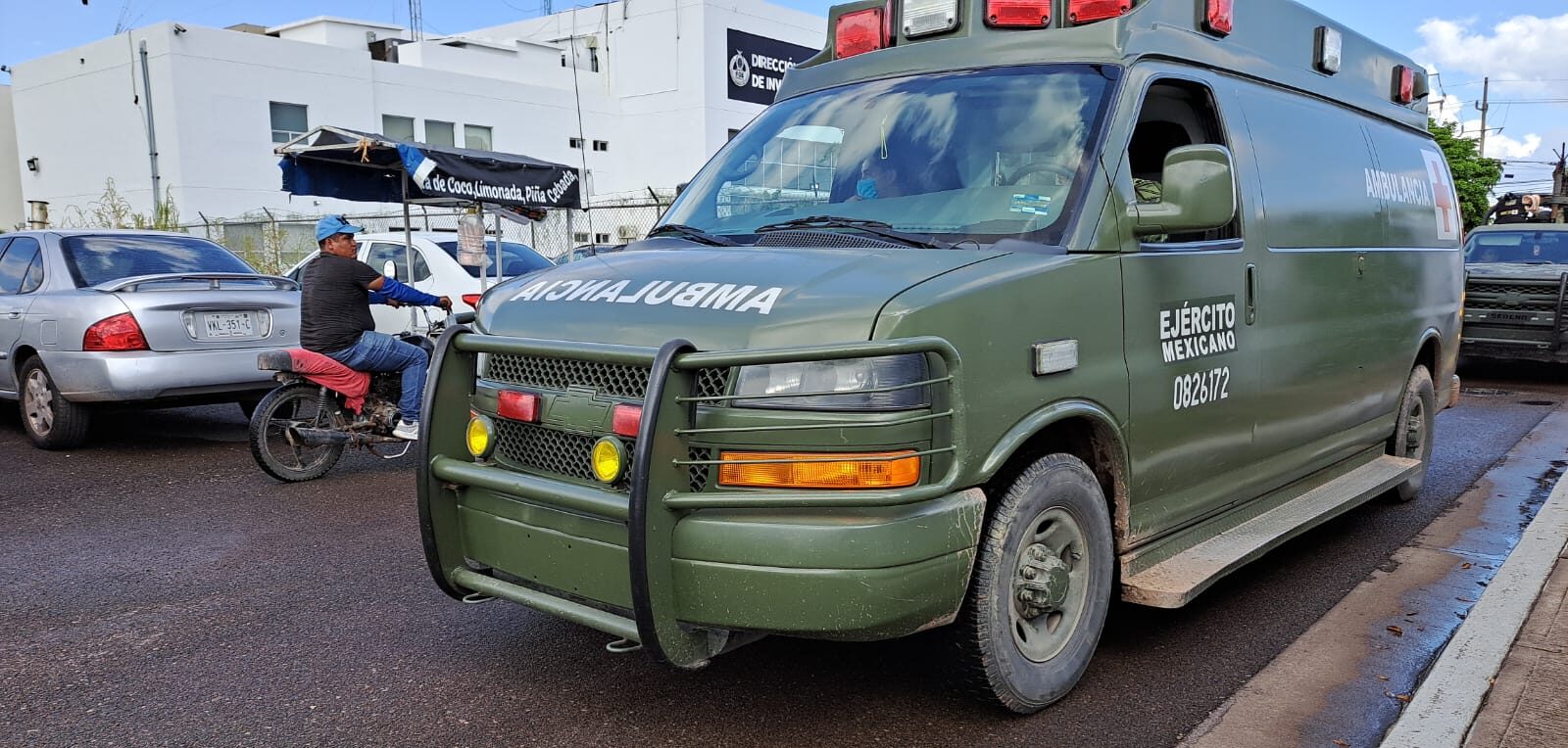 Ambulancia del Ejército Mexicano.