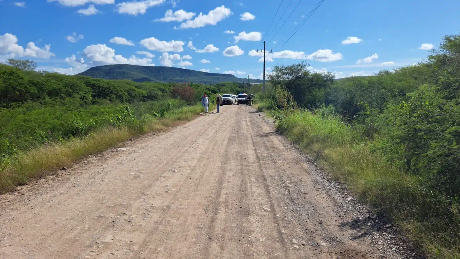 Zona donde fue encontrada la mujer envueltra en una cobija y atada de manos