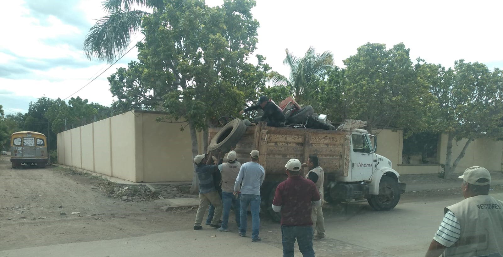 retiran cacharros por casos de dengue en Ahome