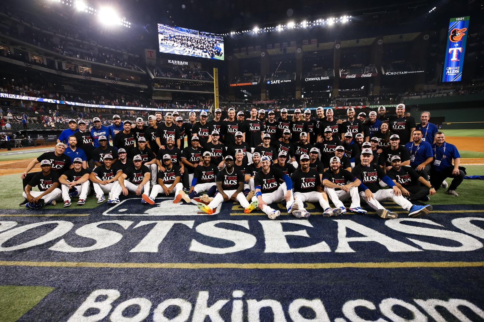 Foto grupal de los Rangers de Texas