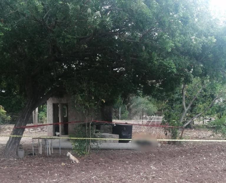 Área rodeada de cinta amarilla donde se encuentra cuerpo