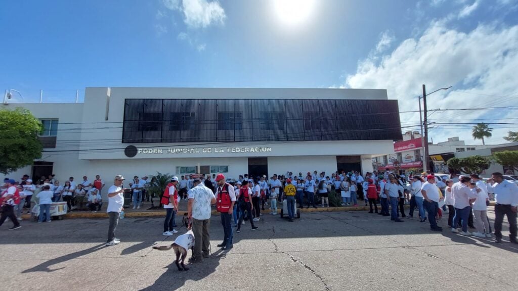 Manifestación de trabajadores del Poder Judicial