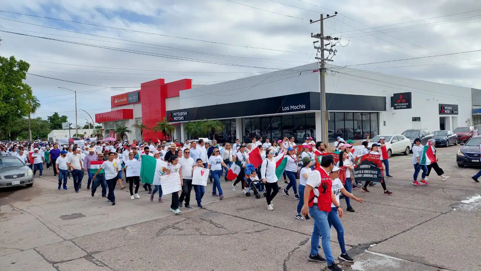 Manifestación de trabajadores del Poder Judicial