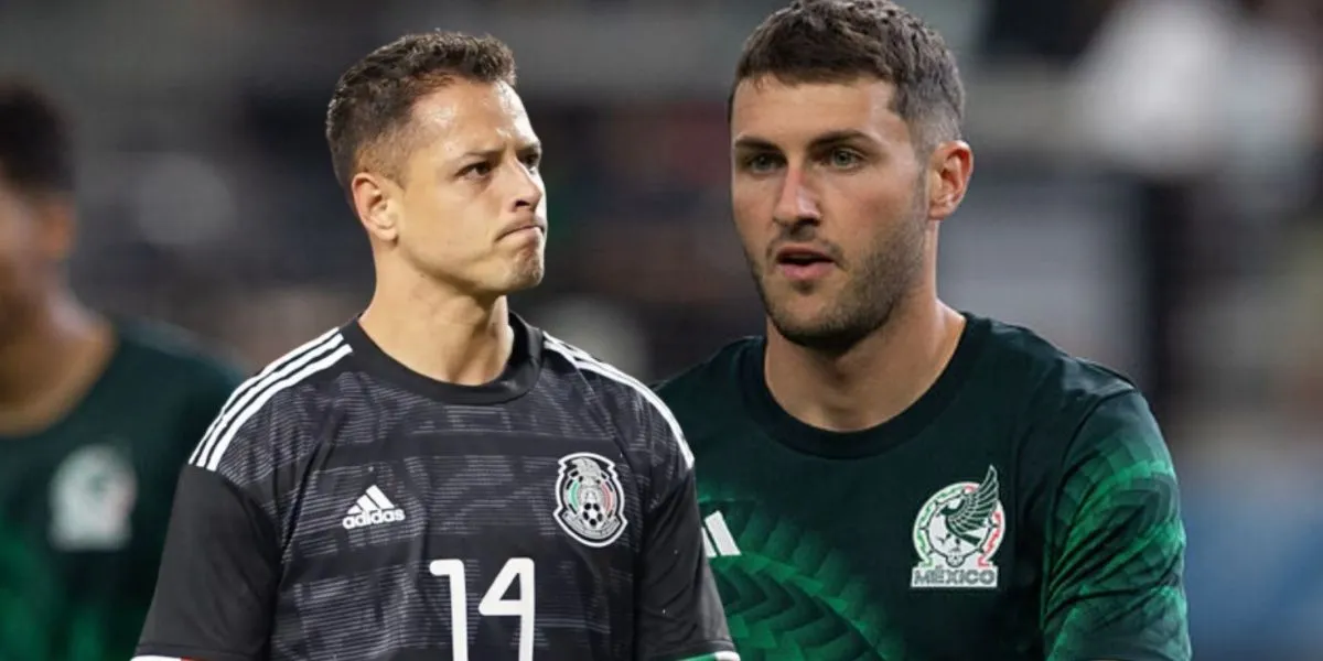 Chicharito y Santi Giménez