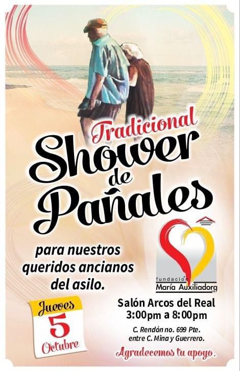 Shower de pañales en beneficio del asilo de ancianos María Auxiliadora.
