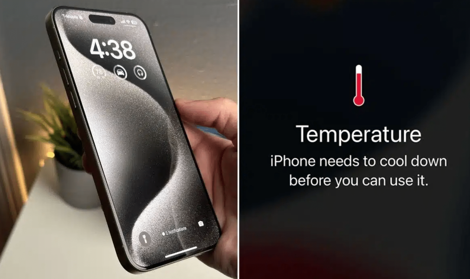 Sobrecalentamiento en iPhone 15 Pro
