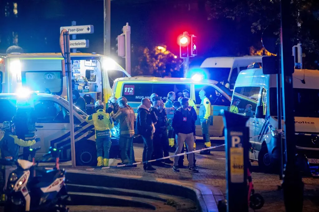 Escenario del tiroteo en Bruselas