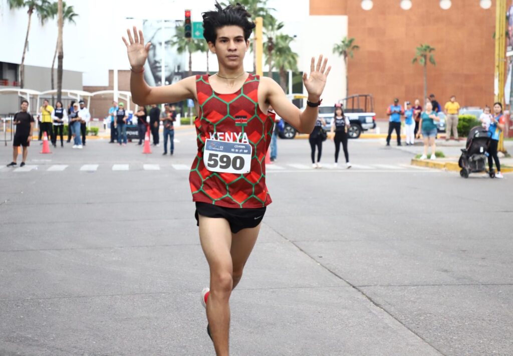 Manuel Alejandro Ojeda Martínez, ganador de la ruta 3 k. Foto: Jesús Verdugo