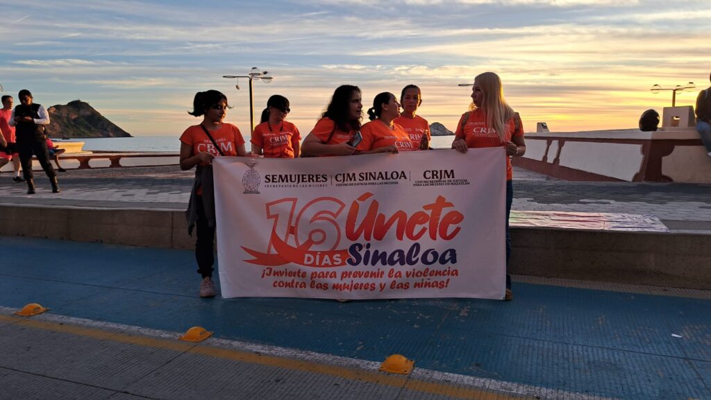 Manifestación pacífica por parte de mujeres y colectivos feministas en Mazatlán