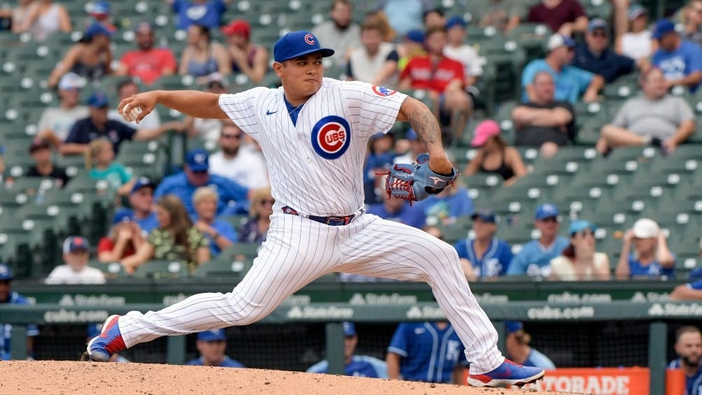El diestro Manuel Rodríguez en las Grandes Ligas con los Cachorros de Chicago