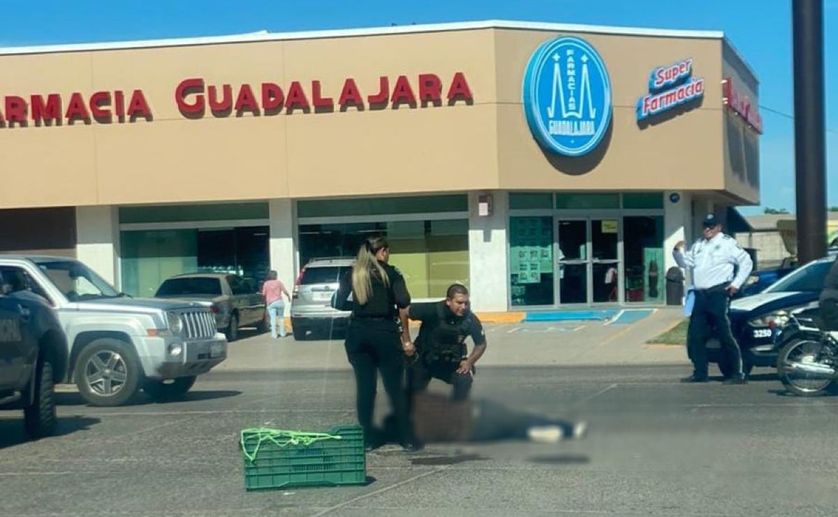 Accidente de motociclista en Los Mochis