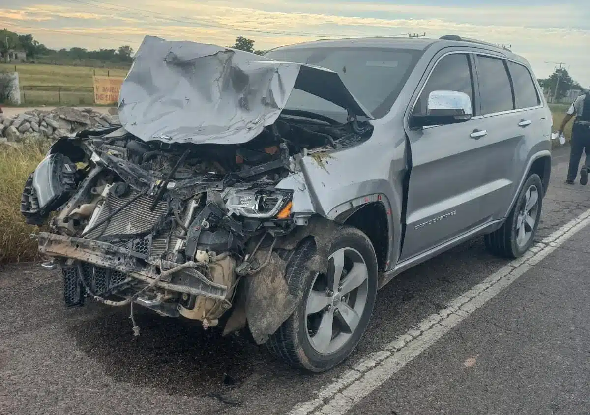 Accidente tipo choque en Guasave