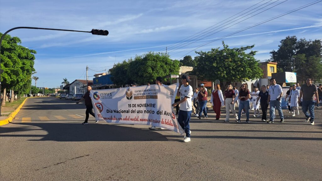 Marcha por el Consumo Alcohol en menores de edad en Guasave